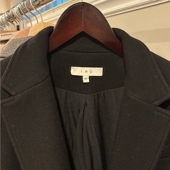 IRO Black Double-Breasted Coat - Picture 5 of 6